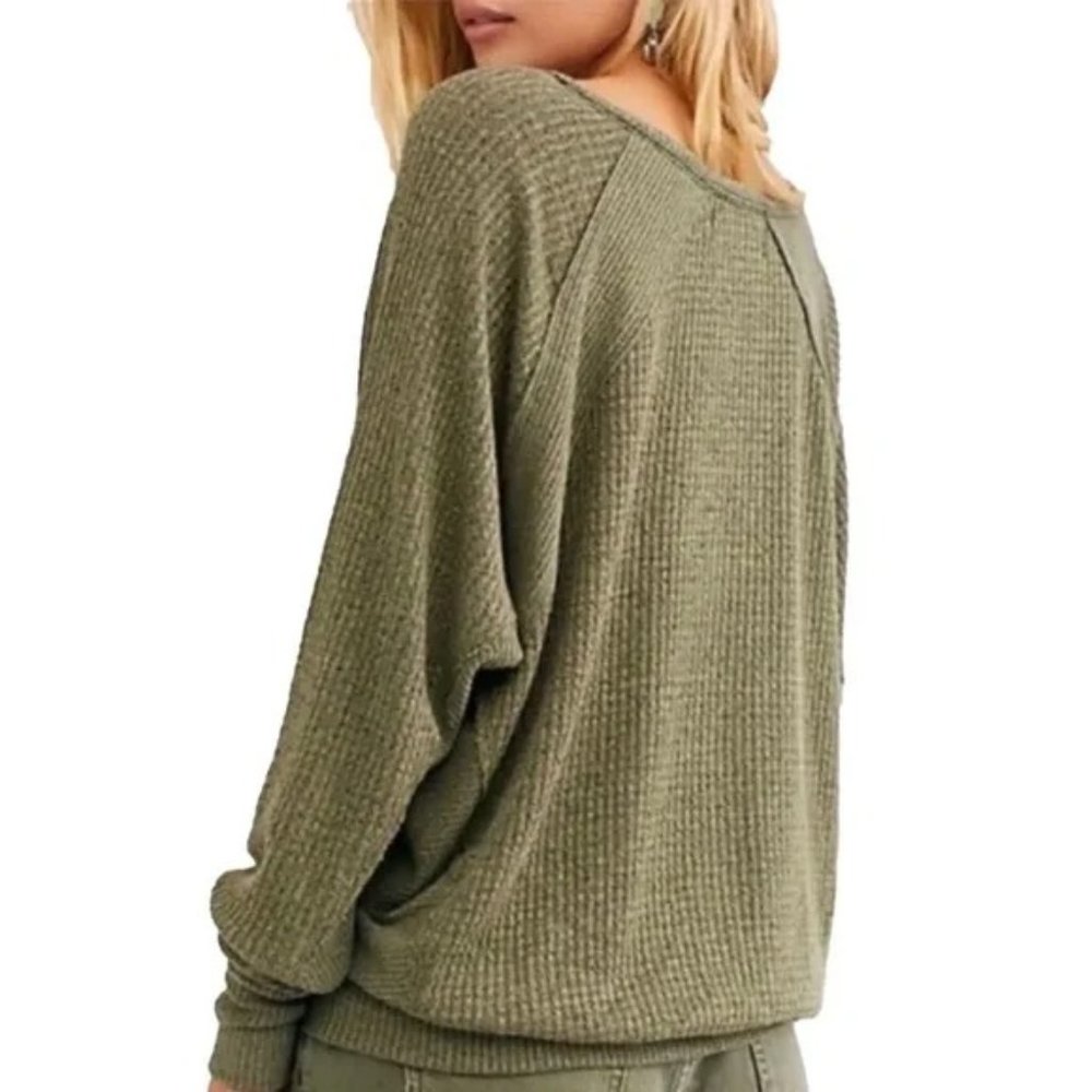 NWT Free People Santa Clara Thermal in Ferngully - Picture 3 of 16